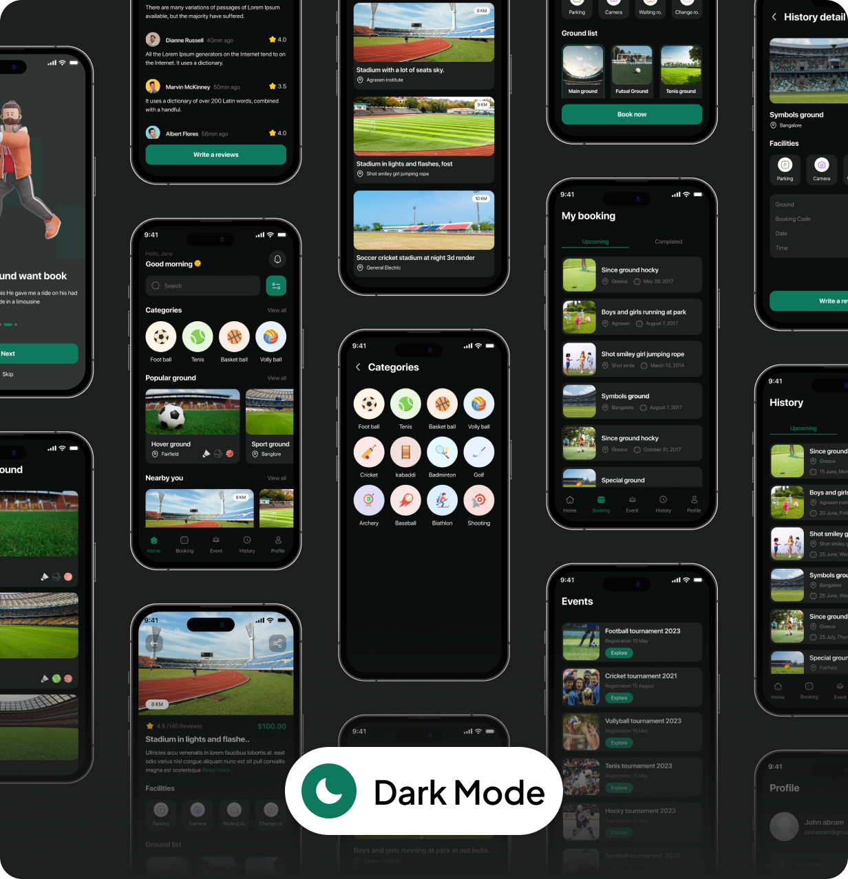 BookSpot UI Template v1.0 - Play Ground Booking App